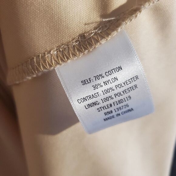 Francesca's Nude Floral Eyelet Dress L - Picture 9 of 13